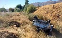 Malatya’da otomobil şarampole devrildi, bir kişi yaralandı